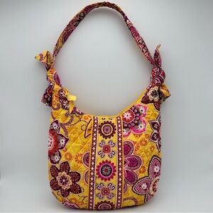 Vera Bradley Slim Shoulder Bag in Retired Bali Gold EUC